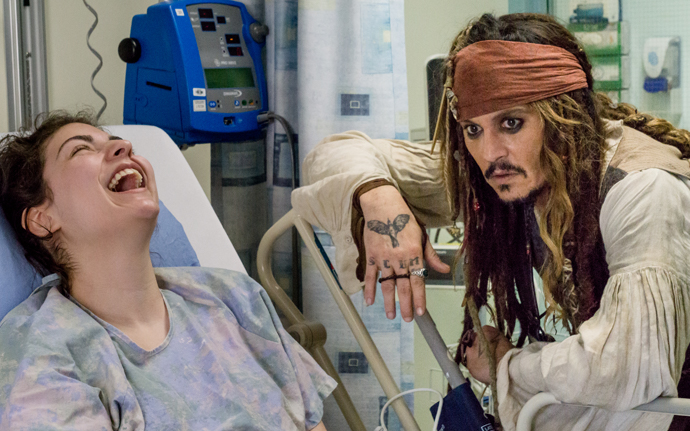 Jack Sparrow visits BCCH